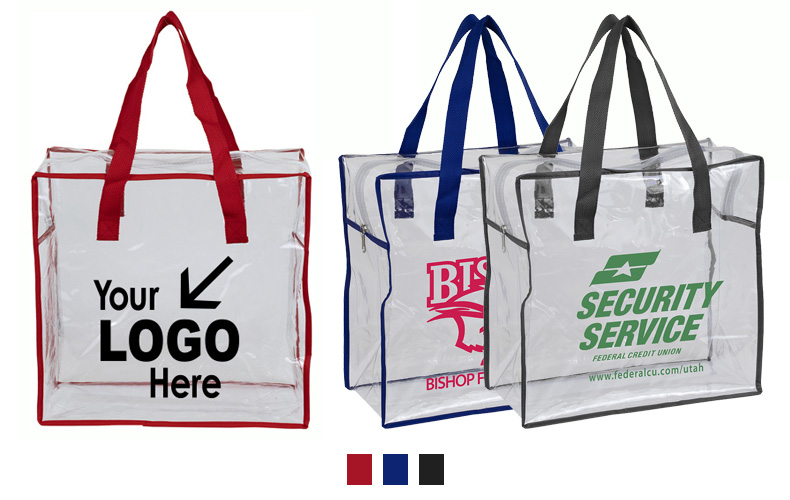 Gusset – Clear Vinyl Stadium Compliant Tote Bag with Zipper Gusset – Clear Vinyl Stadium Compliant Tote Bag with Zipper
